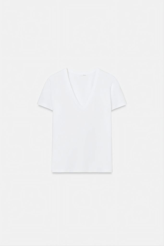 Men's White V-Neck T-Shirt
